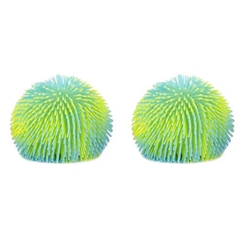 Keycraft Giant Puffer Ball – Large Squishy Sensory Fidget Toy for Kids & Adults, Stress Relief Squeeze Ball with Soft Spiky Texture, Random Colour – Fun Party Gift 16cm (Pack of 2) - Image 1