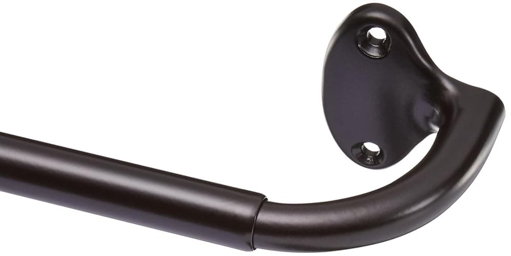 Amazon Basics Room Darkening Blackout Curtain Rod - 28" to 48", Dark Bronze (Espresso) - Image 1