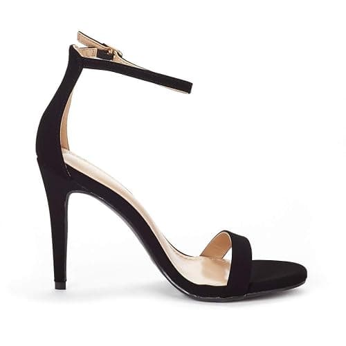 DREAM PAIRS Women's High Heels Flower Ankle Strap Stilettos Round Open Toe Dressy Sexy Sandals thumbnail 5