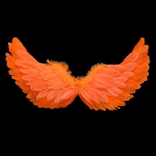 Creative Angel Feather Wings with Elastic Straps Bright Color Lightweight Costume Cosplay Wings Photography Props Halloween Supplies Sky Blue thumbnail 9