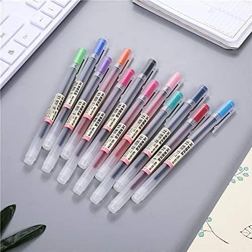 NYKKOLA Japanese Style Gel Ink Pen 0.5mm Colorful Fine Ballpoint Maker Pen for Office School Stationery Supply,Pack of 12, Assorted Colors thumbnail 6