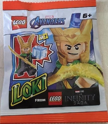 LEGO Superheroes: Loki Minifigure with Staff and Tessaract thumbnail 3