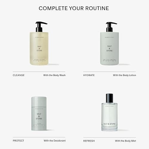 Salt & Stone Body Wash with Antioxidants for Deep Moisture | For Women & Men, Sulfate, Paraben, & Dye Free, Leaving Skin Soft and Hydrated | Bergamot & Hinoki 15.2 fl oz - Bergamot & Hinoki - 15.2 fl oz thumbnail 7