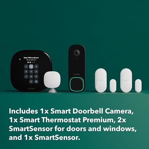 ecobee Total Security and Savings Bundle with Smart Doorbell Camera (Wired), SmartSensor for Doors and Windows, and Smart Thermostat Premium thumbnail 2
