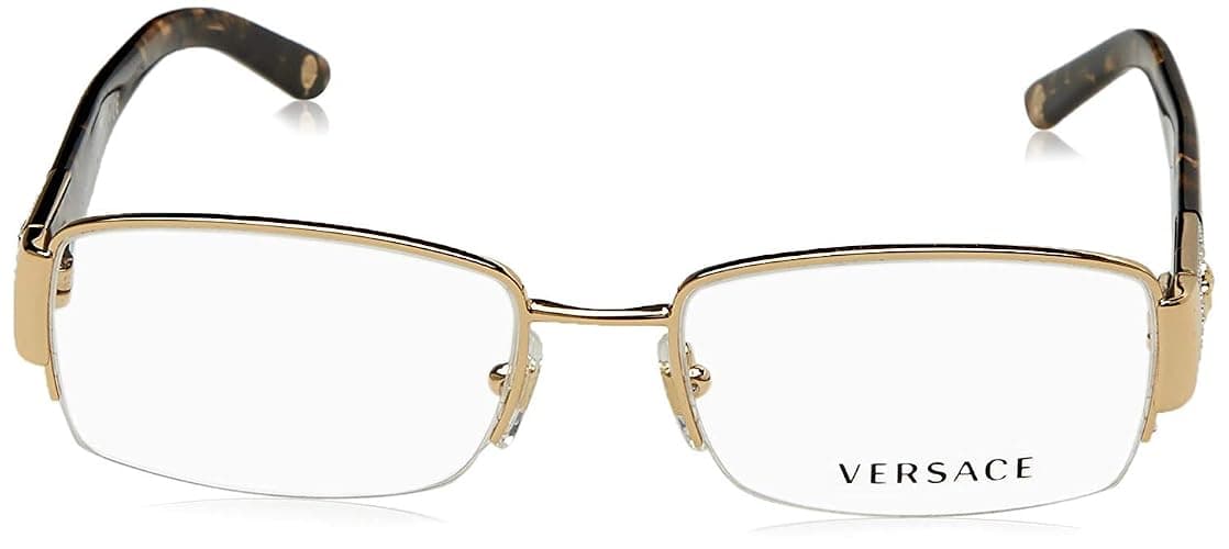 Versace VE 1175B Eyeglasses w/Gold Frame and Non- 53 mm Diameter Lenses, thumbnail 2