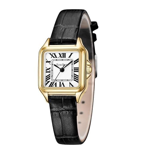 Szaikyri Classic Square Watches for Women with Roman Numerals Ladies Casual Dress Watch thumbnail 2