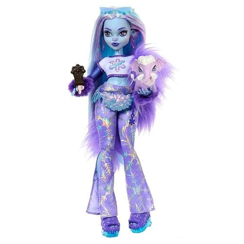 Monster High Doll, Abbey Bominable Yeti Fashion Doll with Pet Mammoth and Themed Accessories - Image 1