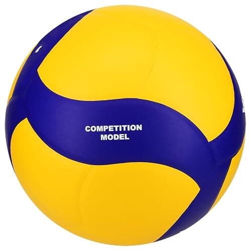 Mikasa V330W, Competition Club Indoor Game Volleyball, Blue/Yellow thumbnail 6
