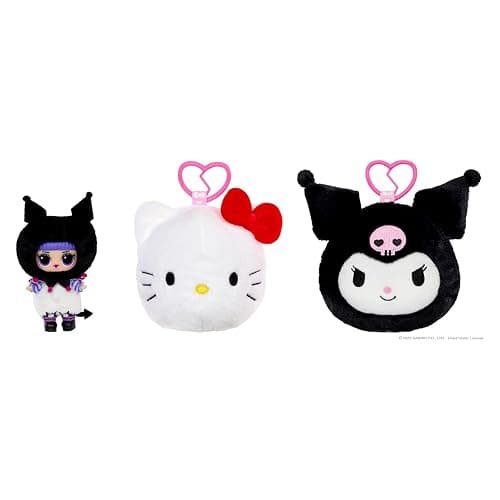 L.O.L. Surprise! Loves Hello Kitty Reversible Plush Surprise - Personaggi Sanrio di peluche con bambola L.O.L. abbinata, 5 sorprese e portachiavi da viaggio, età 4+ thumbnail 7