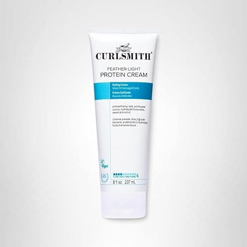 CURLSMITH Feather Light Protein Cream - Flexible Hold Curl Cream, Protein-Rich Styling Cream for Curls, For All Curl Types, Best for Weak and Damaged Curls, Vegan & Cruelty Free (8 oz) thumbnail 9