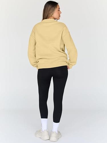 Trendy Queen Womens Oversized Sweatshirts Turtleneck Pullover Long Sleeve Hoodies Tops Fall Fashion Outfits 2025 Clothes thumbnail 4