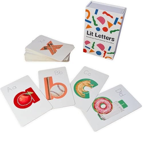 Lit Letters Phonics Flashcards - Kindergarten ABC Sounds & Word Building - Image 1