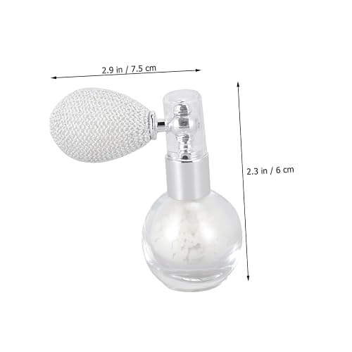 PartyKindom Highlighter Powder Sprayer for Body Glitter Perfume Spray Bottle Loose Powder Application Tool for Women Pearl White Easy to Use for Makeup and Shimmering Effects thumbnail 3