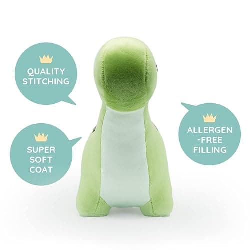 Bellzi Brontosaurus Cute Stuffed Animal Plush Toy - Adorable Soft Dinosaur Toy Plushies and Gifts - Perfect Present for Kids, Babies, Toddlers - Bronti thumbnail 5