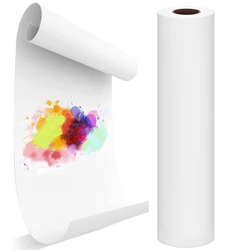 Easel Paper Roll, 44cm x15m Drawing Paper 18-Inch by 49-Feet Art Paper Roll Replacement for Kid's Art Easel Paper, Arts & Crafts, Bond Paper, 1 Pack - Image 1