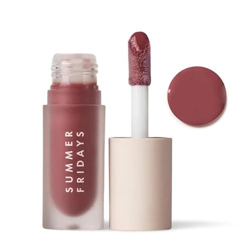 Summer Fridays Dream Lip Oil - Hydrating Tinted Lip Gloss Oil - Non-Sticky Formula with Skincare Benefits for Long-Lasting Softness + Shine - Effortless Beauty Gifts - Soft Mauve (0.15 Oz) - Image 1