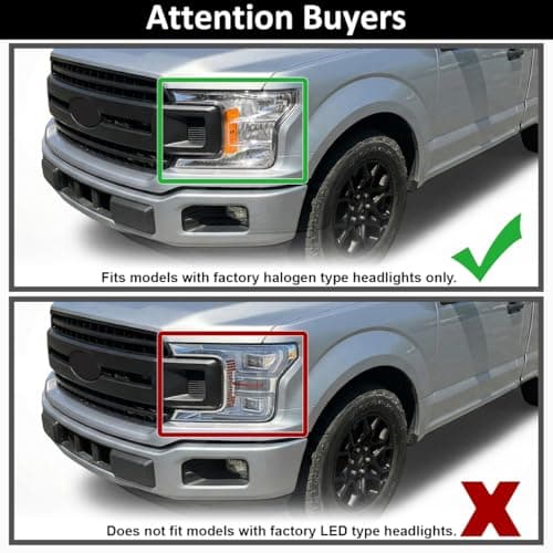 SPEC-D TUNING Black Smoke Sequential Switchback Projector Headlights w/LED Light Bar Compatible with 2018-2020 Ford F-150, Left + Right Pair Headlamps Assembly thumbnail 3