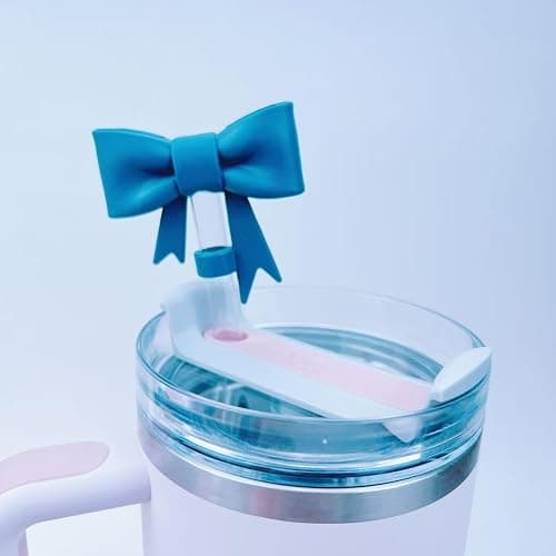10mm Bow Shape Straw Topper for Stanley Cup (Navy) thumbnail 3