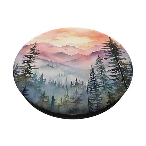 Mountains Wilderness Forest Hiking Pine Tree Nature PopSockets Adhesive PopGrip thumbnail 2