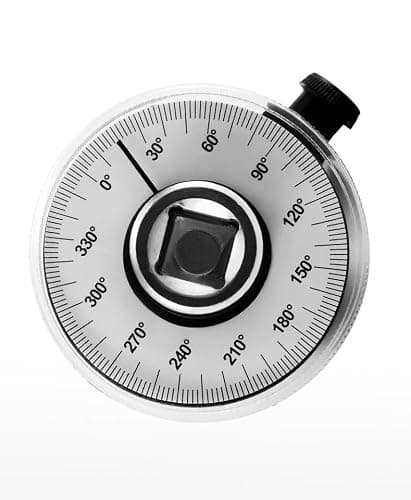 BUBUCAM 1/2 Inch Torque Wrench Angle Gauge Tool, 360° Adjustable 1/2" Drive Torque meter Wrench Set, Professional Measure Tool thumbnail 4
