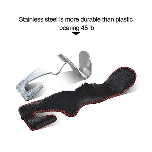 Car Hooks Universal Car Vehicle Back Seat Headrest Hanger Holder Hook Microfiber Leather & Stainless Steel for Bag Purse Cloth Drink Grocery (Black) - Black thumbnail 4