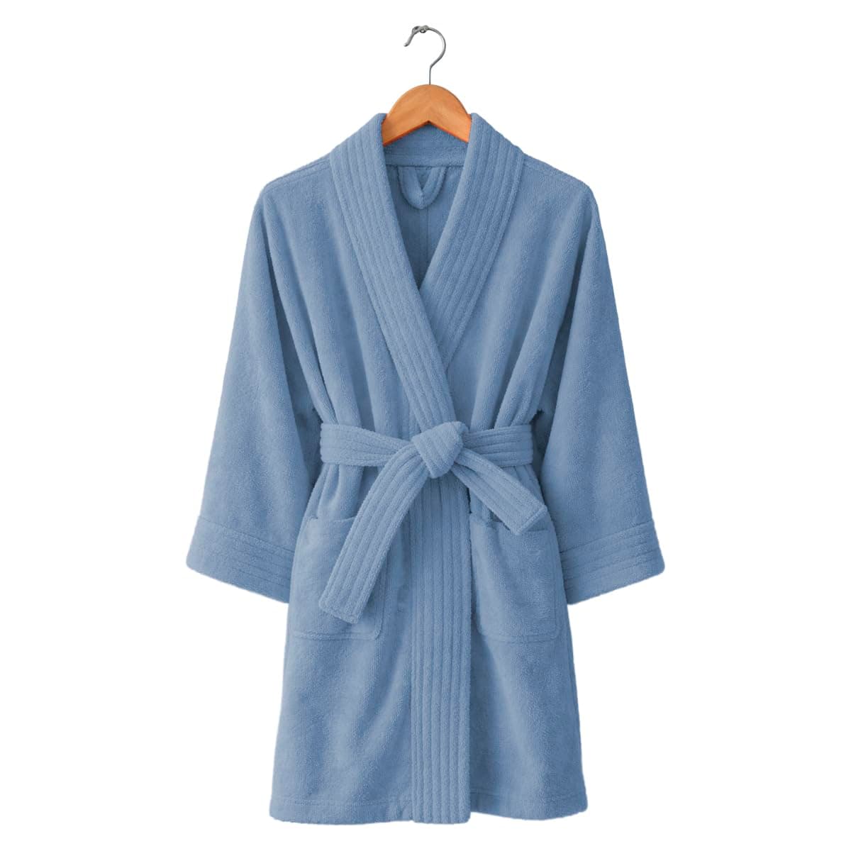 Bata de Baño para Hombre/Mujer,100% Algodón, Unitalla, ultra absorvente y ultra suave, bata para el hogar, bata de spa, bata para natación thumbnail 8