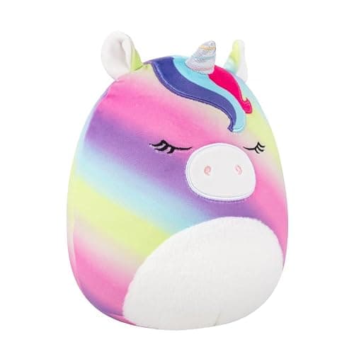 Squishmallows Original 8in Clarissa the Rainbow Unicorn with Fuzzy Belly – Official Jazwares Plush (Little) thumbnail 3