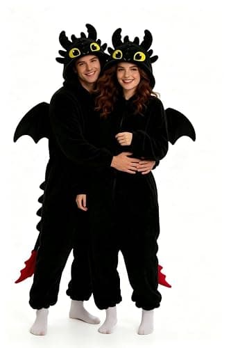 Cozy Dragon Onesie Pajamas, Unisex Adult Animal Party Cosplay Costume thumbnail 5