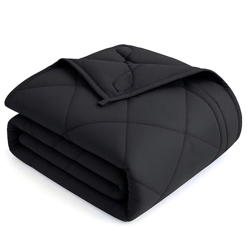 OMYSTYLE Weighted Blanket for Adults (30lbs, 88''x104'') - King Size Heavy Throw Blanket, Breathable and Cooling Microfiber Material with Premium Glass Bead for All Season Use, Machine Washable, Black - Image 1