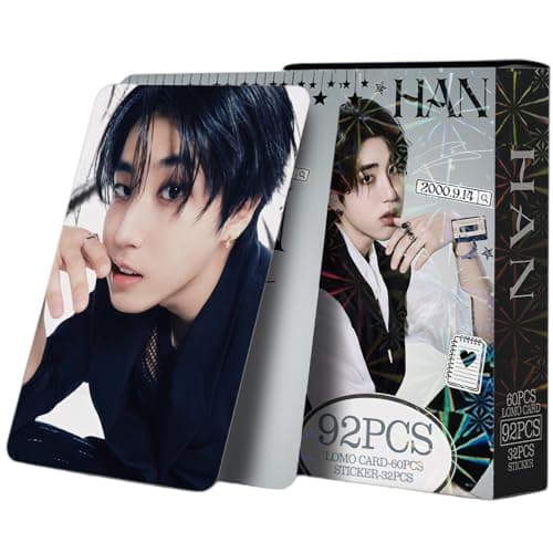 PYAJUU Stray Kids Photocards DO IT Album Photo Cards Straykids Postcard 2026 Lomo Cards Stray Kids Stickers Gift Merch For STAY KPOP Gift Box Set (HAN(BLACK)) thumbnail 9