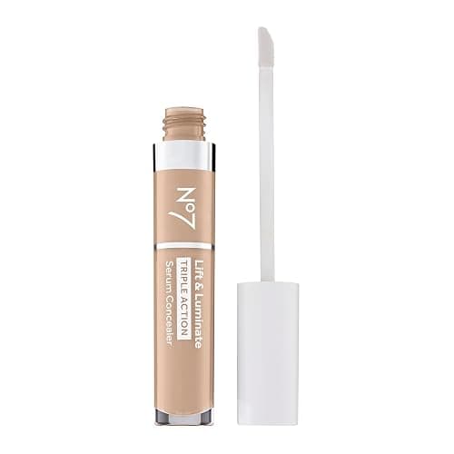 No7 Lift & Luminate Triple Action Serum Concealer - Fair - Anti Aging Liquid Concealer Makeup for Blemishes & Dark Circles - Medium to Full Coverage Concealer for Face (8ml) thumbnail 2
