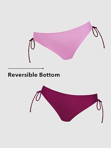 CUPSHE Women's 2 Piece Bikini Set Back Braided Straps with Reversible Bottom thumbnail 4