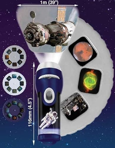 Brainstorm TOYS Stem Space Torch and Projector – 24 NASA Images, Projects Clear Pictures up to 1 Metre Wide, Interactive Educational Kids Flashlight Toy thumbnail 3