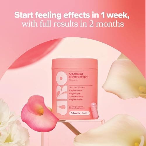 O Positiv URO Vaginal Probiotics for Women pH Balance with Prebiotics & Lactobacillus – Vaginal Health Supplement – Promote Healthy Vaginal Odor & Flora, 60 Count (Pack of 1), 1 Month Supply thumbnail 5