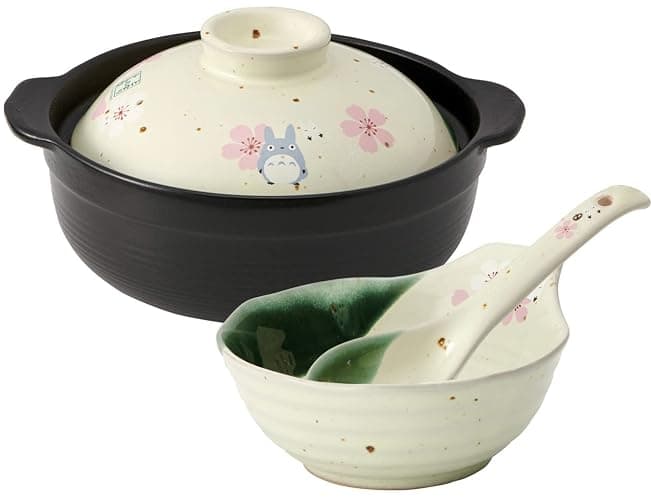Studio Ghibli - My Neighbor Totoro - Sakura/Cherry Blossom, Skater Traditional Japanese Porcelain Dish Series - Earthen Pot thumbnail 7