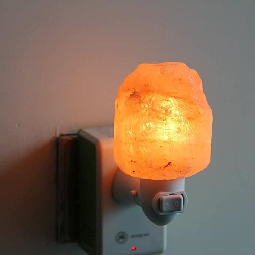 pursalt Himalayan Salt Lamp Night Light Plug in, Certificated 360 Degree Rotatable Wall Plug with Extra 2 Replacement Bulbs Bathroom Bedroom Night Light, Pink Crystal Rock Salt Hand Crafted - Pink - Natural-1 pack thumbnail 8