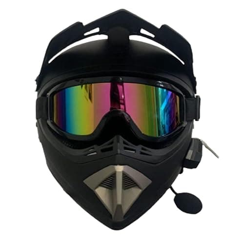 Bluetooth Motocross Helmet, Adult Dirt Bike ATV Offroad Motorcycle Helmet DOT Certified Lightweight Breathable Dirt Cross Downhill S-XL Full Face MX Motorbike Helmet Set with Gloves Goggles Mask thumbnail 2
