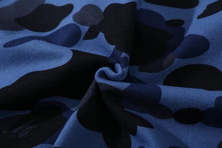 RICK TOP ONE Camouflage shark jacket men's fall and winter cardigan zipper embroidery hooded sweater large size couple models thumbnail 3