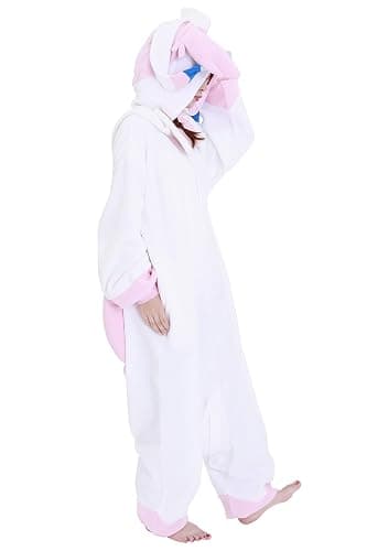 SAZAC Sylveon Pokemon Kigurumi Adult Onesie - Luxurious Halloween Costume for Adults, Durable & Machine Washable Pajamas thumbnail 6