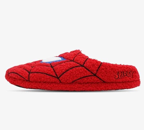 Ground Up Marvel Spiderman Slippers for Men, Fluffy Mens House Shoes thumbnail 4
