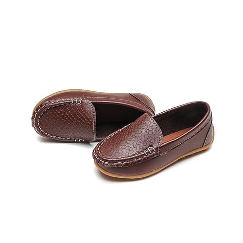 Gansenzon Boys Girls Loafers Dress Shoes Oxford Moccasins Flats Boat Slip-On School Daily Walking Shoes(Toddler/Little Kids/Big Kids) thumbnail 5
