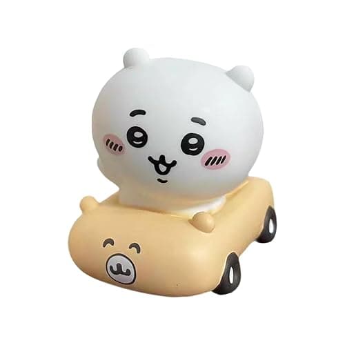 Chikawa Figure Decorations, Cute Cartoon Statue Chikawa Bear Figurine for Desktop Computer Notebook Office Desk Car Dashboard Decor (Chiikawa-A) - Image 1