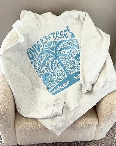 Sastianaen Cute Graphic Hoodies for Teen Girls Y2k Oversized Print Hoodie Vintage Preppy Pullover Sweatshirt thumbnail 3