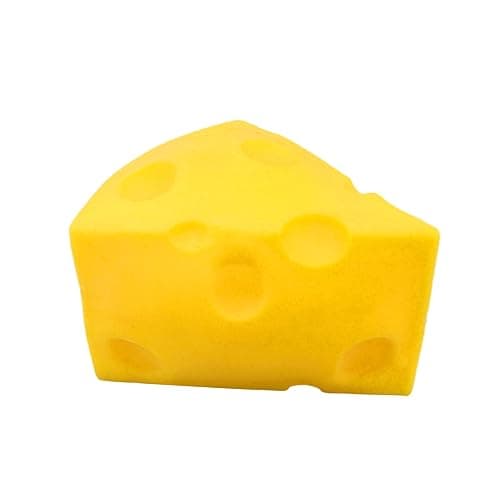 funnysquee 1 Pc Cheese Squishies Stress Relief Soft Novelty Toy Simulation Cheeses Food Squeeze Toy Birthday Gift (Cheese) thumbnail 5
