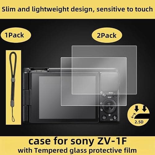 SZHSYJY Camera Case for Sony ZV-1F/ ZV-1 II/ZV-1M2 Digital Camera,ZV1F Soft Silicone Protective Bag,Anti-Scratch Slim Fit Soft Sleeve with ZV1 F Screen Protector and Strap Wrist. (Brown) thumbnail 5