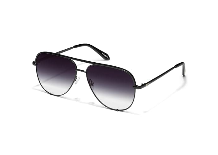 Quay - Sunglasses For Men & Women, Oversized Aviator Shades, UV Protected Lenses (High Key Large, Black/Fade) thumbnail 2