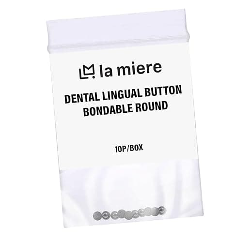 LA MIERE 10Pcs Dental Orthodontic Lingual Button Bondable Stainless Steel Round Base (Bondable Buttons Round) thumbnail 5