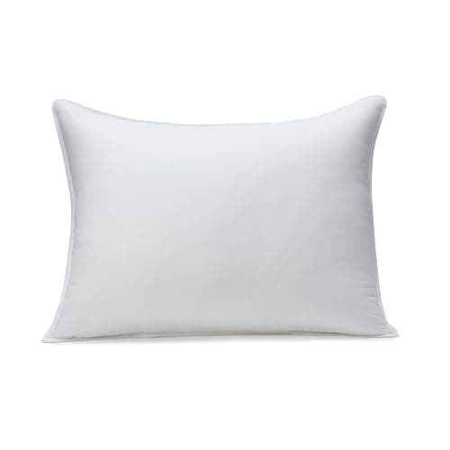 Amazon Basics Down Alternative Pillow for Back Side Sleepers, Medium Density, Standard Size, 26" x 20", 2-Pack, White thumbnail 8