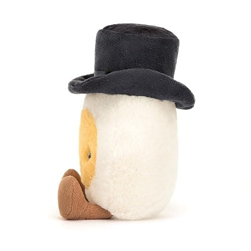 Jellycat Amuseables Boiled Egg Groom Stuffed Toy, 5.5 inches - Food Plush - Fun Wedding & Engagement Gift thumbnail 2