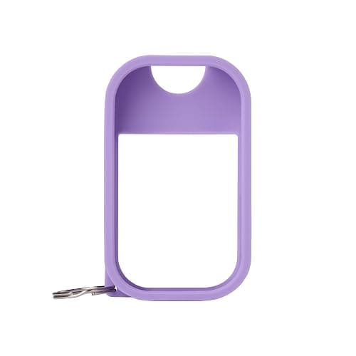 Touchland Hand Sanitizer Mist Case 1FL. OZ., Protective and Stylish Hand Sanitizer Spray Accessory, Silicone Case with Keyring, Purple Haze - Image 1